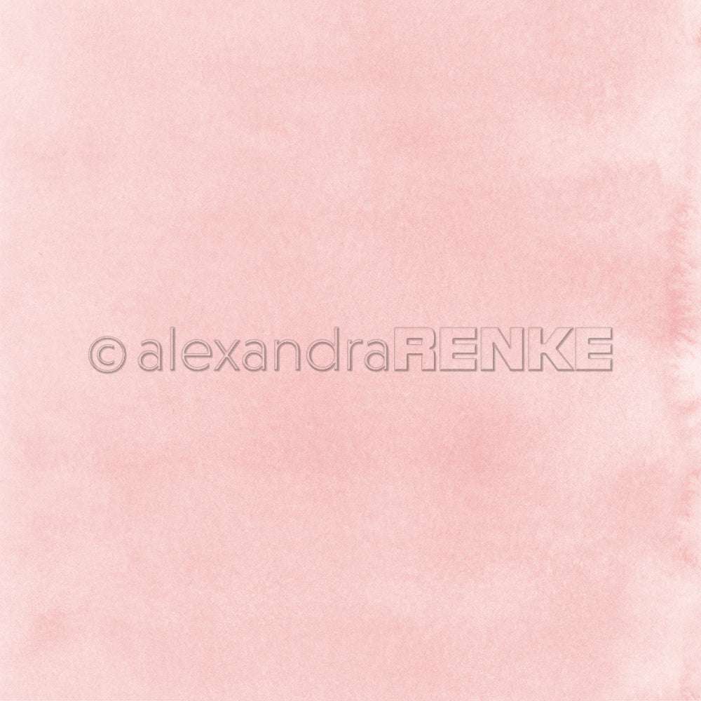 Hellrosafarbener Aquarell-Strukturhintergrund mit weichem, verblasstem Look und subtilen Farbvariationen - ideal für Papierprojekte oder elegantes Designpapier im bezaubernden Farbton Mimi Lotusrosa von Alexandra Renke.