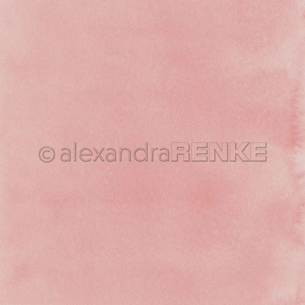Ein weicher, strukturierter rosa Aquarell-Hintergrund mit einem subtilen Verlaufseffekt von Alexandra Renke - perfekt für Buchbinderei oder einzigartiges Designpapier in Ihren Papierprojekten.