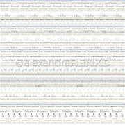 Reihen von handgeschriebenen deutschen Sätzen in Grau und Braun wiederholen sich auf weißem Hintergrund - perfektes Alexandra Renke Designpapier für Buchbinderei oder kreative Papierprojekte.