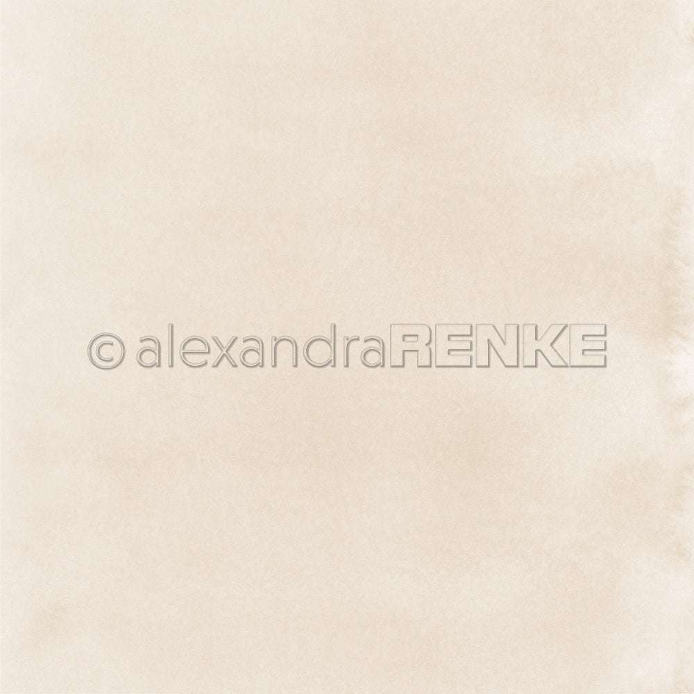 Hellbeiger Aquarell-Hintergrund mit dezentem Farbverlauf und weichen Kanten - perfekt für Grußkarten oder kreative Papierprojekte. Designpapier von Alexandra Renke.