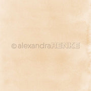 Hellbeiger Aquarell-Strukturhintergrund mit weichen Kanten und dezenten Farbabstufungen - ideal für Papierprojekte, Buchbinderei, oder als einzigartiges Designpapier von Alexandra Renke.