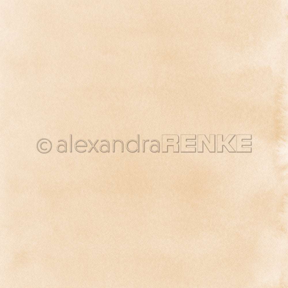 Hellbeiger Aquarell-Strukturhintergrund mit weichen Kanten und dezenten Farbabstufungen - ideal für Papierprojekte, Buchbinderei, oder als einzigartiges Designpapier von Alexandra Renke.