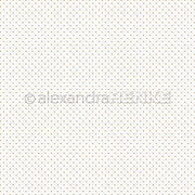 Weißer Hintergrund mit einem Muster aus kleinen, gleichmäßig verteilten Goldpunkten - perfektes Designpapier von Alexandra Renke für edle Papierprojekte und ideal als Herz-Punktraster Gold zum kreativen Basteln.