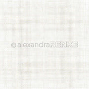 Zartes beige-graues Gittermuster auf weißem Grund, perfekt, um Grußkarten oder Designpapier in der Buchbinderei elegant zu gestalten. Von Alexandra Renke.