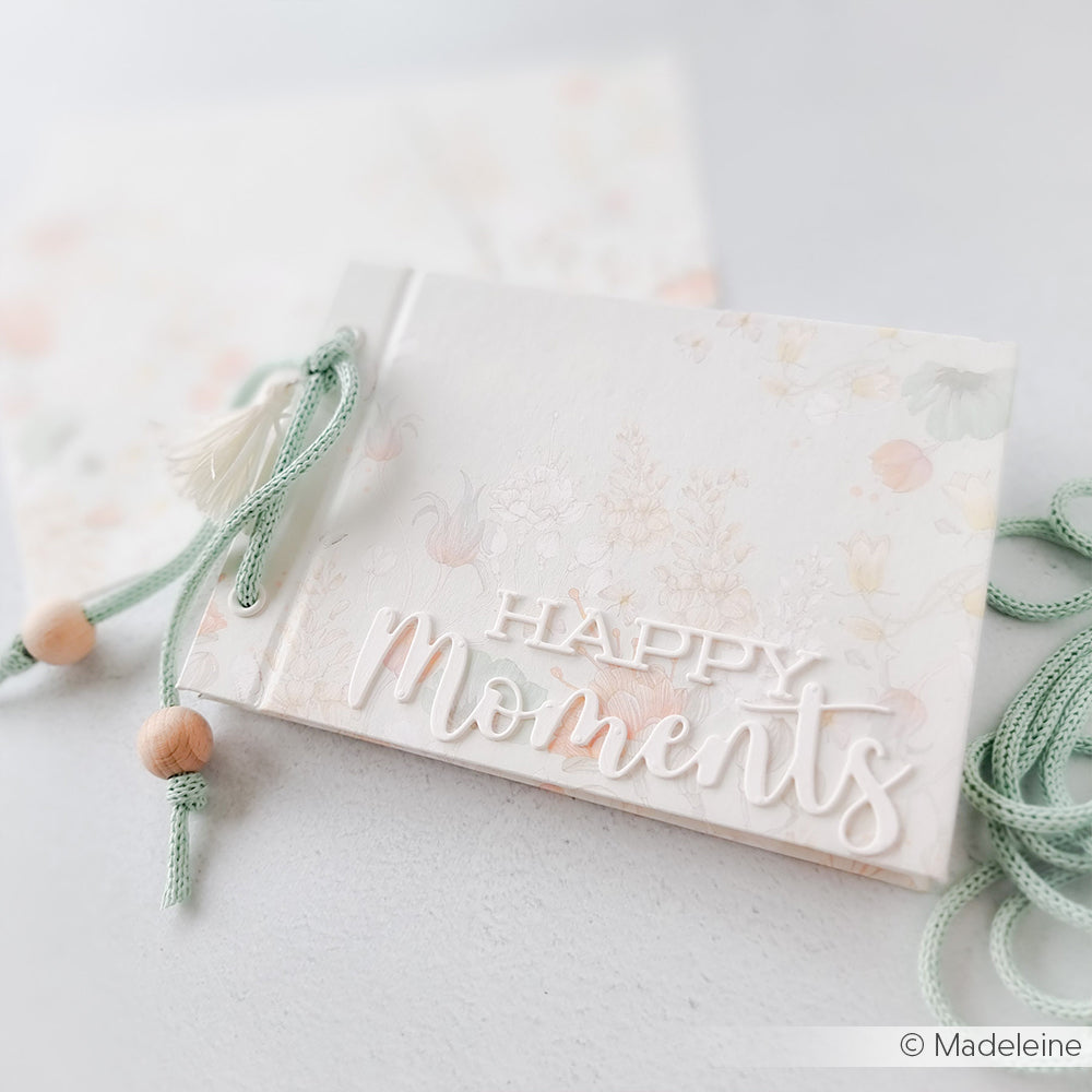 Designpapier 'Blumenvariation auf Mint'