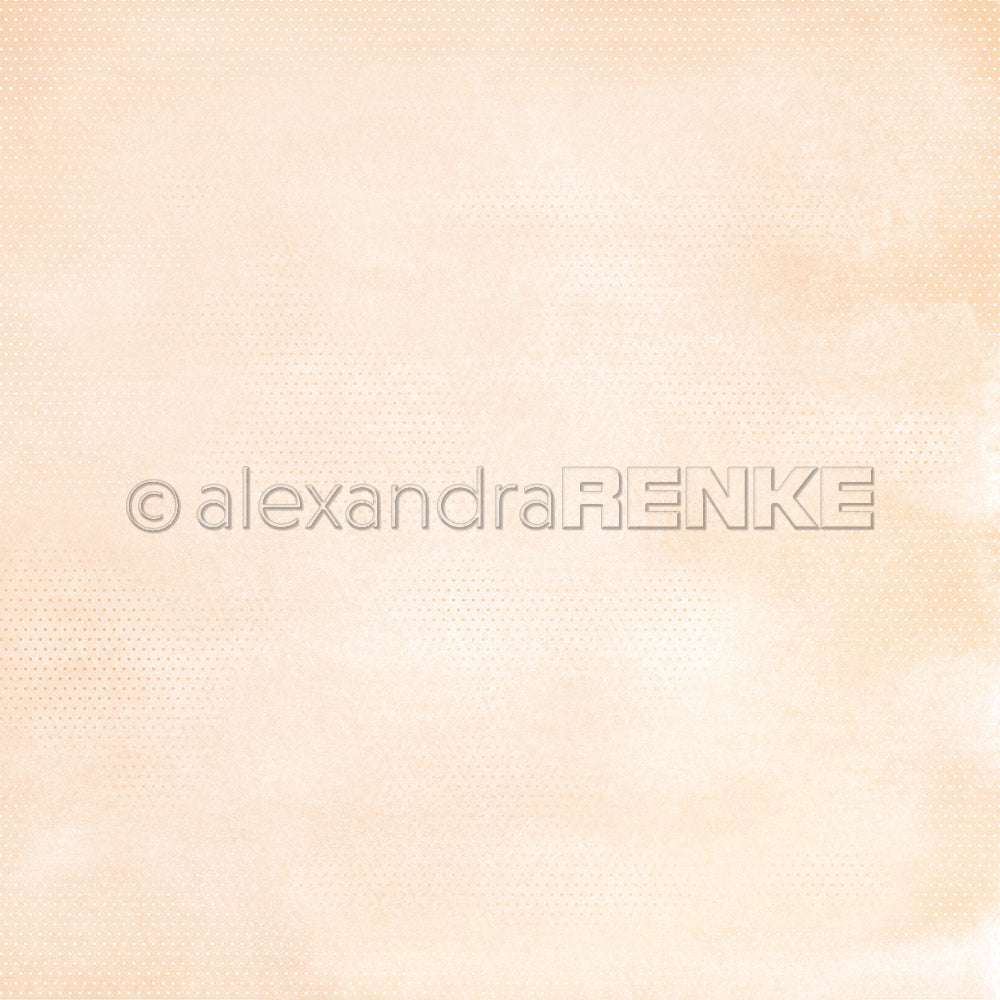 Alexandra Renke Designpapier in hellem Beige mit strukturiertem Hintergrund, zarten Punkten und einem dezenten Farbverlauf - ideal für Grußkarten oder kreative Papierprojekte.