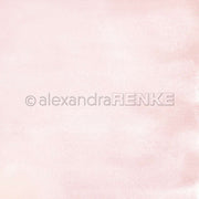 Zartrosa strukturierter Hintergrund mit dezentem Farbverlauf und schwachem Punktmuster, perfekt für Grußkarten oder Designpapier in kreativen Papierprojekten. Mit Alexandra Renke-Wasserzeichen.