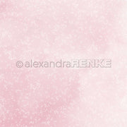 Hellrosa Hintergrund mit einem dezenten Muster aus kleinen weißen geometrischen Formen von Alexandra Renke, perfekt für Designpapier oder Grußkarten.