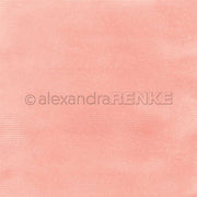 Weiches, strukturiertes rosa Designpapier von Alexandra Renke mit einem schwachen Punktmuster - ideal für Grußkarten oder Buchbinderei. Mit einem Wasserzeichen von Alexandra Renke in der Mitte.