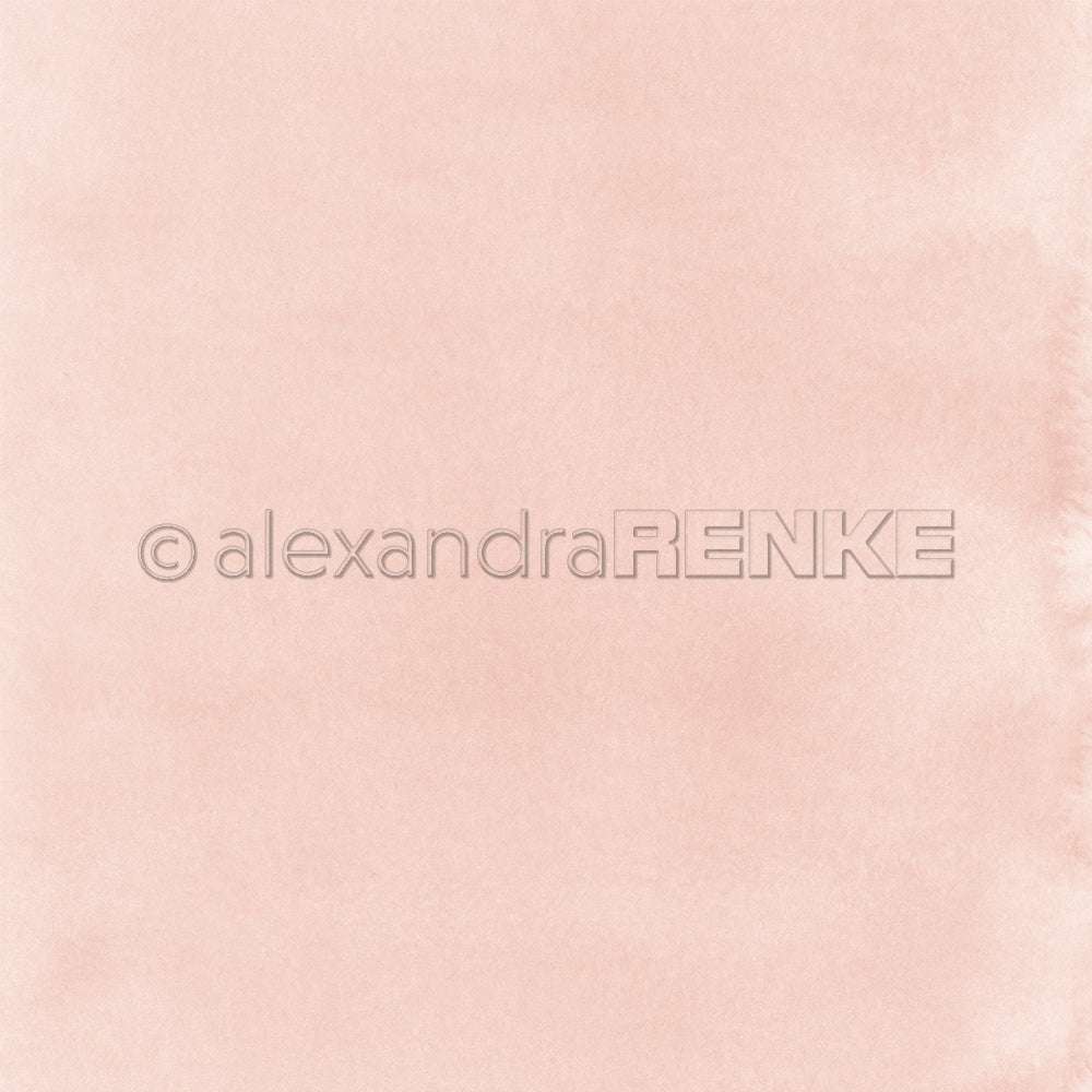 Zarte, blassrosa Aquarelltextur mit sanftem Farbverlauf von Alexandra Renke - ideal für Designpapier oder Papierprojekte in der Buchbinderei.