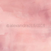 Zartrosa aquarellierter Hintergrund mit weichen, verlaufenden Schattierungen und dezenter Struktur - ideal für Papierprojekte oder als einzigartiges Designpapier in der Alexandra Renke Freestyle Sturmröte Kollektion.