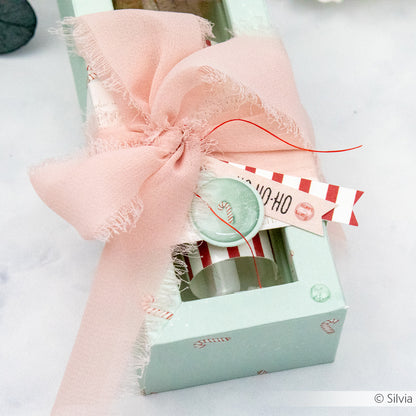 Designpapier 'Zuckerstangen-Gewusel Mint'