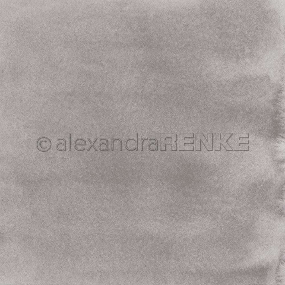 Hellgrauer Aquarell-Strukturhintergrund mit subtilen Farbabstufungen und einem weichen, wolkigen Look - perfekt für Papierprojekte oder als elegantes Alexandra Renke Designpapier Mimi Nobelgrau in Ihren kreativen Designs.