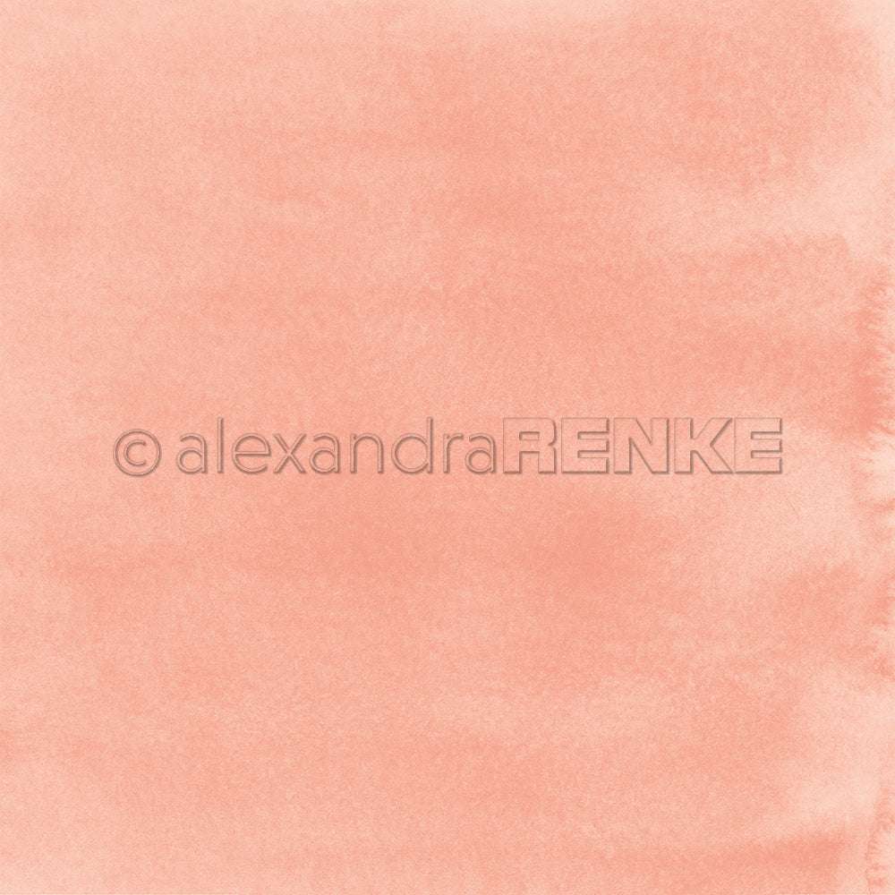 Weiche, strukturierte Aquarellfarbe in einem staubigen Roséton mit subtilen Farbverläufen von Alexandra Renke - perfekt für Designpapier und Papierprojekte wie Buchbinderei.