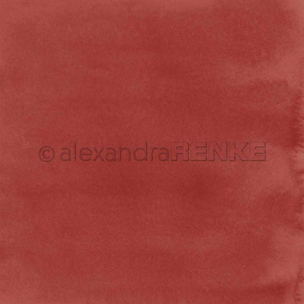 Ein strukturierter, einfarbig roter Aquarellhintergrund von Alexandra Renke mit subtilen Hell-Dunkel-Variationen - ideal für Papierprojekte oder als Designpapier für unverwechselbare Grußkarten.