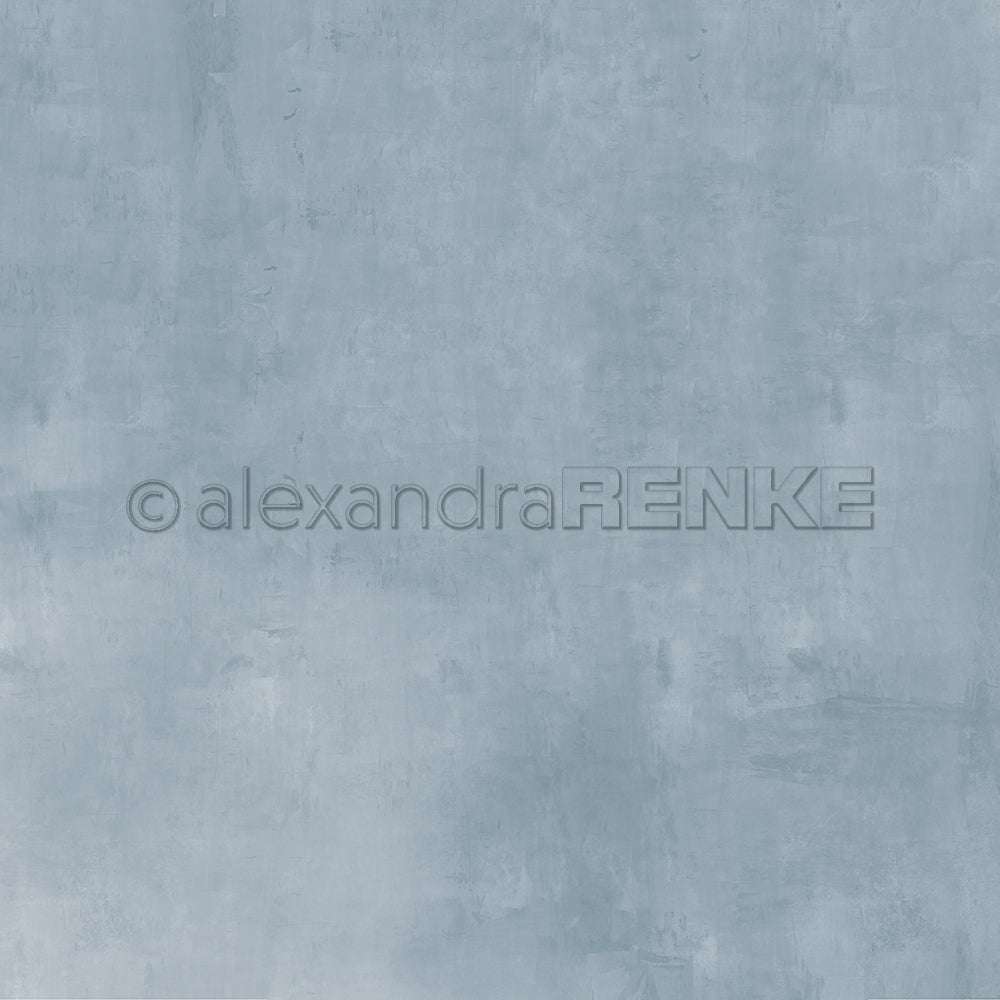 Hellblauer, strukturierter Hintergrund mit einem dezent melierten Muster, das an gebürsteten Beton erinnert - perfekt von Alexandra Renke für Buchbinderei oder einzigartiges Designpapier in Papierprojekten.