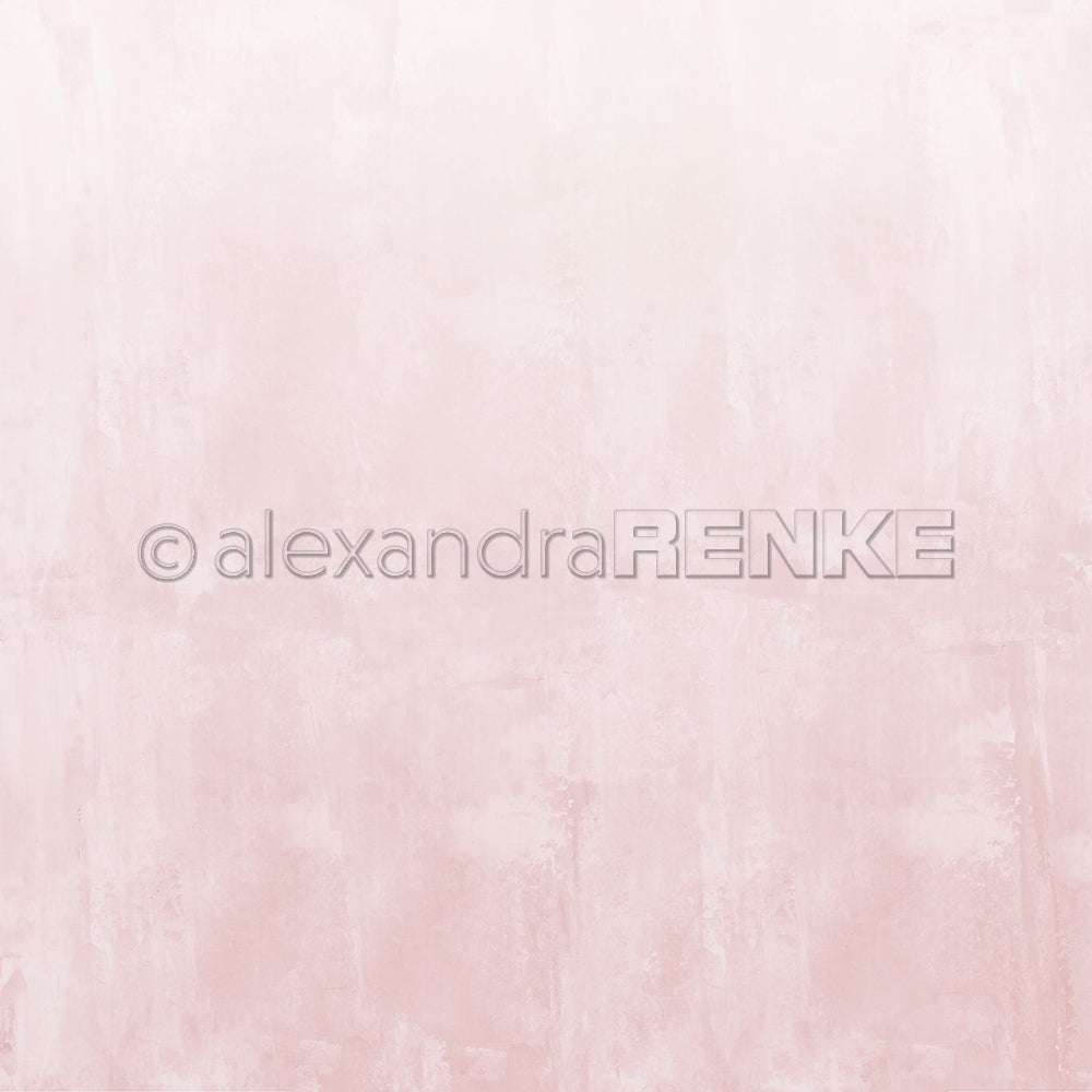 Der hellrosa strukturierte Hintergrund von Alexandra Renke besticht durch seinen weichen, pastelligen Look und die sanften Pinselstriche - ideal für Papierprojekte oder als elegantes Designpapier.