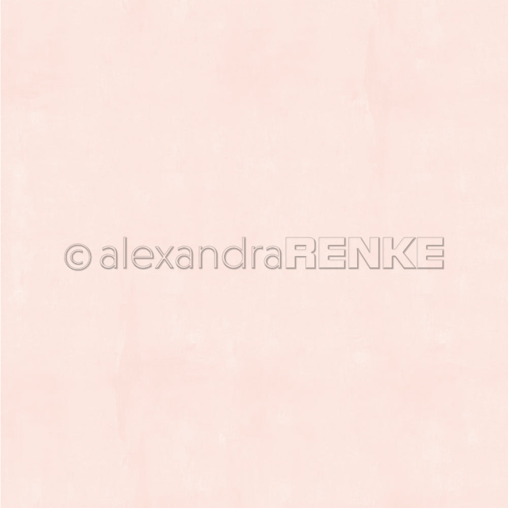 Heller pastellrosa strukturierter Hintergrund mit einem dezenten Wasserzeichen von Alexandra Renke in der Mitte - das perfekte Designpapier für Papierprojekte oder Buchbinderei.