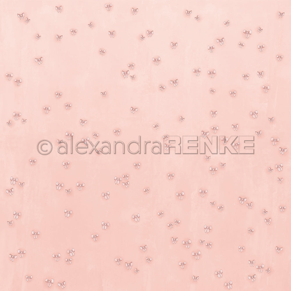 Hellrosa Hintergrund mit einem verstreuten Muster aus kleinen, schlichten rosa Schmetterlingen - perfektes Alexandra Renke Designpapier für Papierprojekte oder Schleifengewusel Rosa Themen.