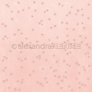 Hellrosa Hintergrund mit einem verstreuten Muster aus kleinen, schlichten rosa Schmetterlingen - perfektes Alexandra Renke Designpapier für Papierprojekte oder Schleifengewusel Rosa Themen.