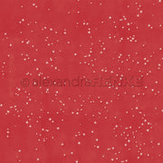Roter Hintergrund mit verstreuten kleinen weißen Sternen - dieses Alexandra Renke Designpapier bringt Sternenzauber Karmesinrot-Flair in all Ihre Papierprojekte.