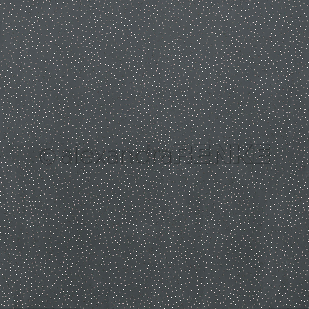 Das Designpapier Mitternachtsblau von Alexandra Renke ist ein dunkelblauer Bogen mit kleinen, gleichmäßig verteilten weißen Punkten - perfekt für Papierprojekte, Basteln und andere kreative Bastelideen.