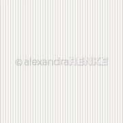 Das Alexandra Renke Designpapier zeigt vertikale dünne beige-weiße Streifen auf hellem Grund und verleiht Papierprojekten oder Buchbindungen einen eleganten Touch.