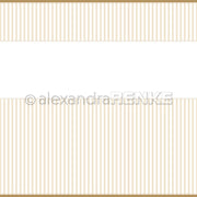 Beige Streifen und weiße vertikale Linien mit leerem Querstreifen in der Mitte - das stilvolle Designpapier von Alexandra Renke, perfekt für Papierprojekte.