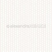 Weißer Hintergrund mit dünnen vertikalen grauen Linien und kleinen goldenen Punkten, ideal für Papierprojekte oder Buchbinderei. Das Alexandra Renke Designpapier Sternenstreifen Rosa bringt einen dezenten Hauch von Eleganz in Ihre kreativen Projekte.