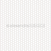 Weißer Hintergrund mit dünnen vertikalen grauen Linien und kleinen schwarzen Punkten - perfekt für Papierprojekte oder Buchbinderei. Inspiriert von Designpapier Sternenstreifen Grau von Alexandra Renke, bringt dieses klassische Muster subtile Eleganz in Ihre Kreationen.