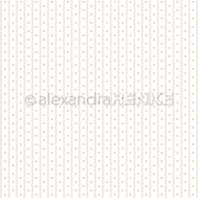 Weißer Hintergrund mit vertikalen hellrosa Linien und kleinen goldenen Herzen - Alexandra Renke's Designpapier Herzstreifen Rosa ist perfekt für Grußkarten oder Papierprojekte.