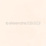 Einfarbiger, hellbeiger Hintergrund mit dezenter Textur, ideal für Buchbinderei oder Papierprojekte. Das Wasserzeichen von Alexandra Renke befindet sich mittig auf dem Bild.