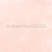 Das hellrosa Designpapier von Alexandra Renke zeigt einen Margeritenreigen auf Rosa mit zarten weißen und gelben Gänseblümchen - ideal für kreative Papierprojekte.