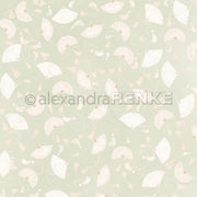Helle Handfächer und Quasten auf hellgrünem Hintergrund von Alexandra Renke - ideal für Papierprojekte oder zum Basteln einzigartiger Grußkarten mit elegantem Designpapier-Flair.