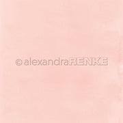 Weiche, hellrosa Aquarelltextur mit dezentem Farbverlauf und schwachem Rand, mit einem Wasserzeichen - ideal als Designpapier für Papierprojekte oder die Mimi Elegant-Rosa Kollektion von Alexandra Renke.