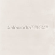 Off-white strukturierter Hintergrund mit einem subtilen papierähnlichen Look, ideal für Papierprojekte oder die Darstellung von Designpapier. Enthält ein Wasserzeichen mit dem Markennamen Alexandra Renke.