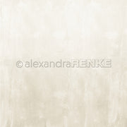 Ein strukturierter, cremefarbener Hintergrund mit dezentem Malereieffekt und Alexandra Renke-Wasserzeichen - ideal für Buchbinderei- oder Papierprojekte, die unverwechselbares Designerpapier benötigen.