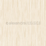 Beige handgezeichnete vertikale Streifen zieren einen weißen Hintergrund in diesem einfachen, nahtlosen Muster von Alexandra Renke - ideales Designpapier für Papierprojekte oder kreative Buchbinderei.