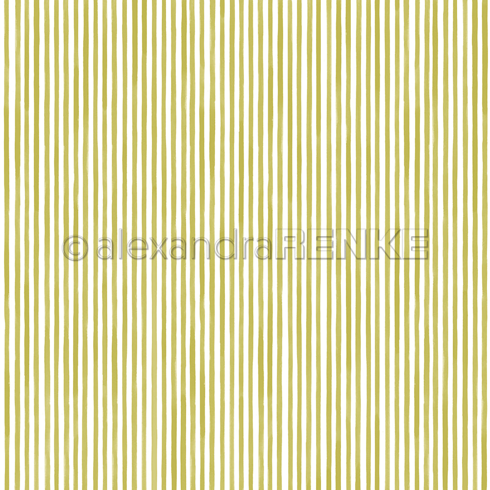 Ungleichmäßige vertikale olivgrüne Streifen auf Weiß, perfekt für Papierprojekte und die Gestaltung einzigartiger Grußkarten. Von Alexandra Renke.