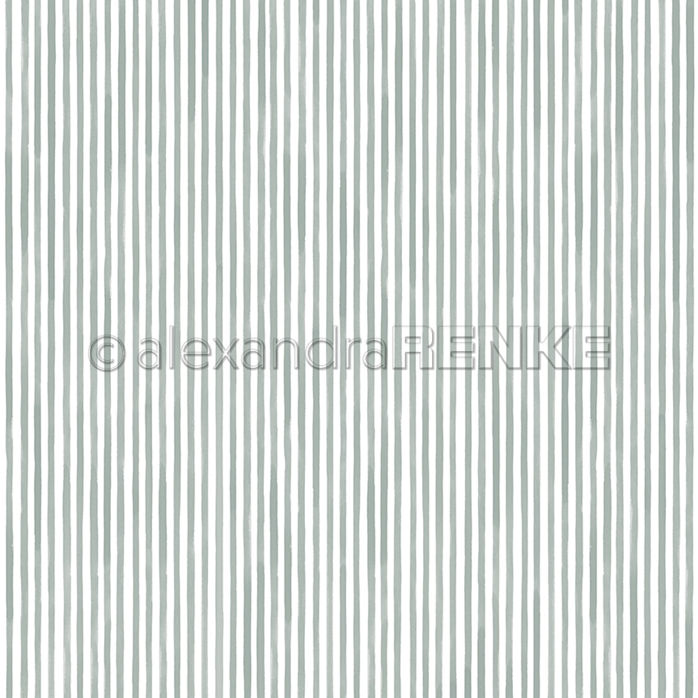 Handgezeichnete vertikale graue Linien auf weißem Hintergrund ergeben ein schlichtes Streifenmuster - perfekt für Grußkarten oder Papierprojekte. Passt sehr gut zu den Streifen Jadeblau von Alexandra Renke.
