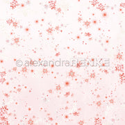 Das Alexandra Renke Designpapier zeigt eine zarte rosa-weiße Blumenkomposition mit verstreuten Blüten - perfekt, um Ihren Papierprojekten einen sanften, romantischen Touch zu verleihen.