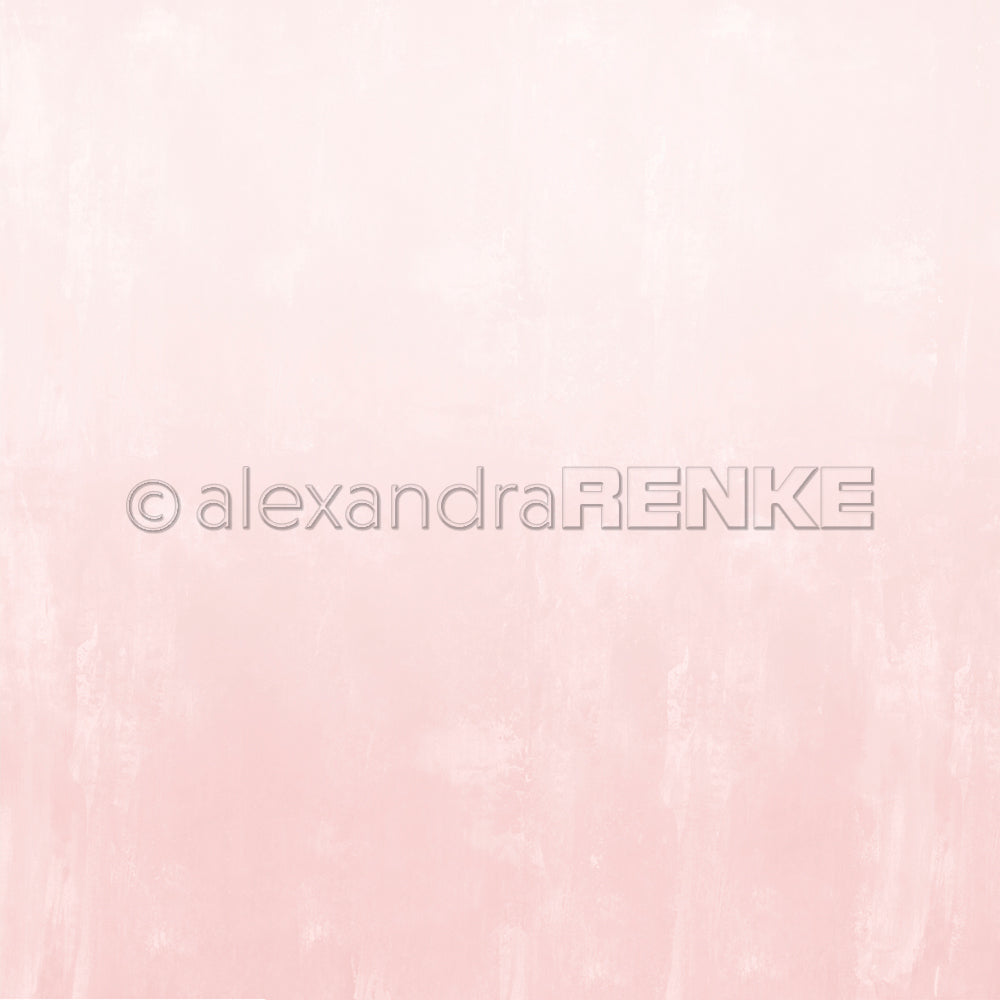 Ein sanfter, strukturierter Hintergrund in zarten Rosatönen mit einem dezenten Alexandra-Renke-Wasserzeichen – ideal für Papierprojekte oder als Designpapier der Serie „Calm Florales Blassrosa“.