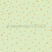 Ein durchgehendes hellblaues Muster mit goldenen geometrischen Blattformen, die über das gesamte Motiv verteilt sind – ideal für Papierprojekte oder als Designpapier für Ihre Kreationen im Rahmen des Sommer-Specials.