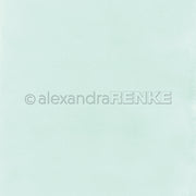 Heller, pastellfarbener, mintgrüner Hintergrund mit Struktur und dem Wasserzeichen „alexandraRENKE“ in der Mitte – ideal für Papierprojekte oder als dezente Grundlage für Ihre Kreationen mit dem Designpapier „Mimi Summer Special Leuchtend Aqua“.