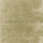 Ein hellbrauner Hintergrund mit einem Muster aus kleinen weißen Sternen und dem Wasserzeichen „alexandraRENKE“ – ideal für Papierprojekte.