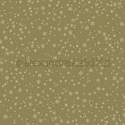Muster aus weißen Schneeflocken auf einem hellbraunen Designpapier mit Schneeflocken-Motiv, mittig mit dem Text „alexandra RENKE“.