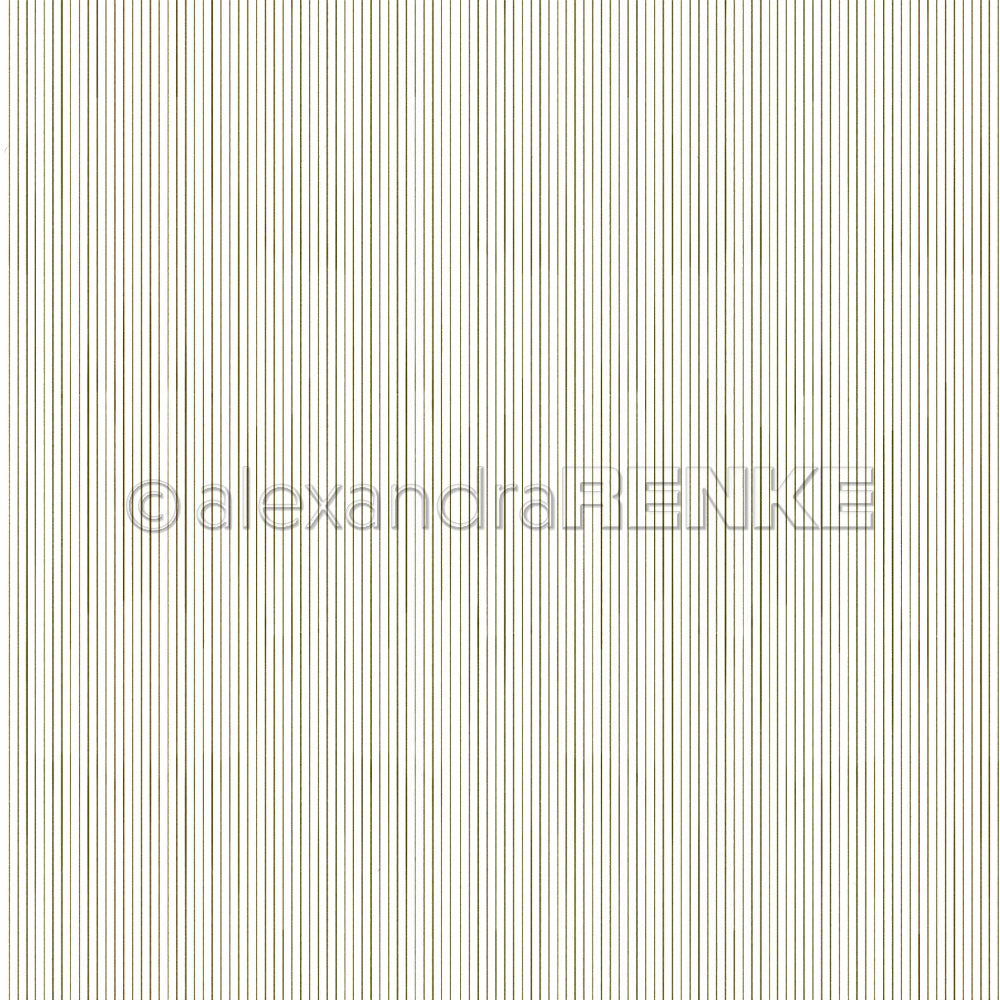 Ein Muster aus feinen vertikalen Linien in Schattengrün mit einem Alexandra-Renke-Wasserzeichen für Designpapier-Projekte.