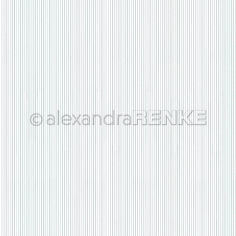 Hellblaues Designpapier mit Nadelstreifen und dem Wasserzeichen © alexandraRENKE.