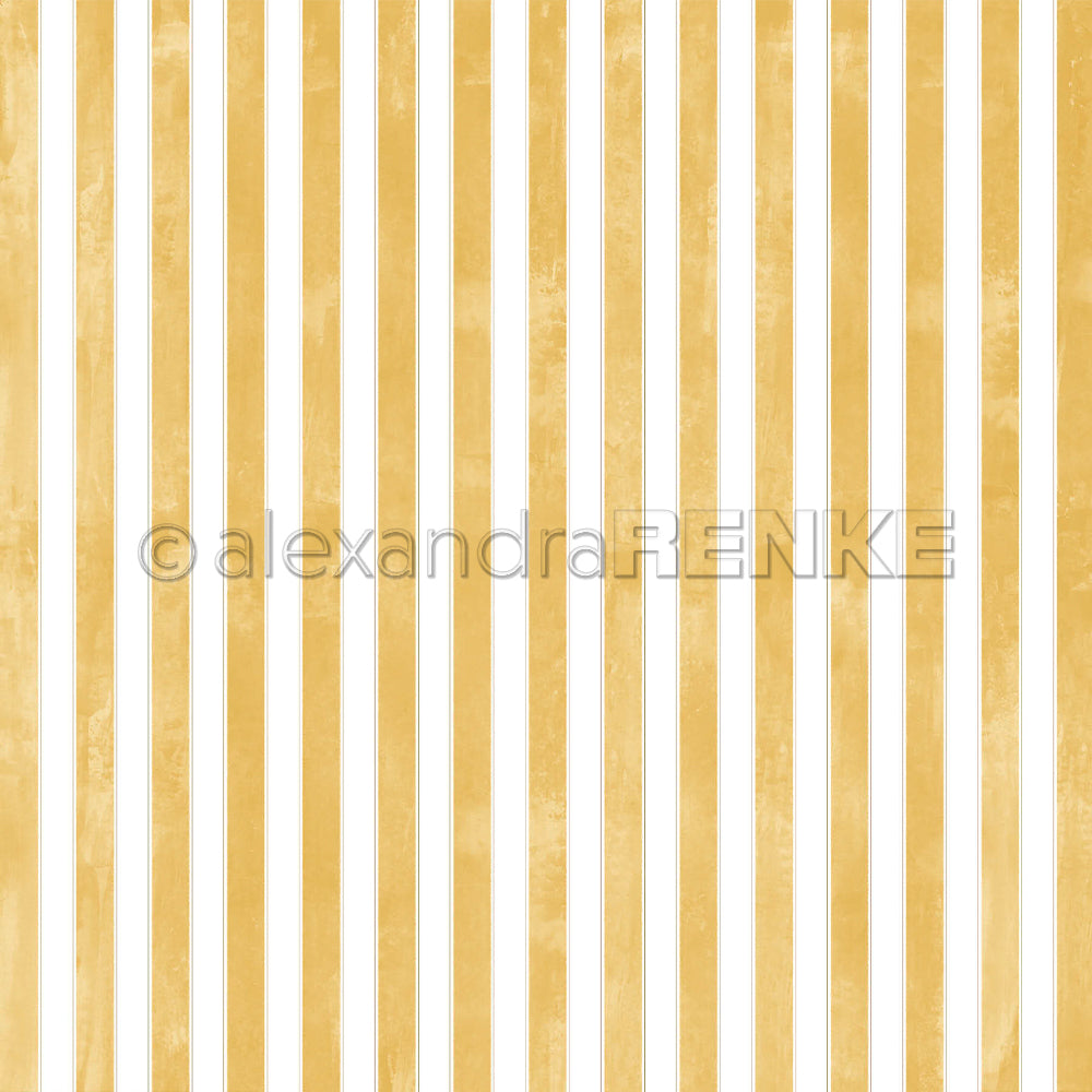 Muster aus vertikalen weißen und goldenen Streifen mit Aquarell-Effekt.