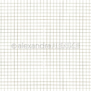 Grünes Designpapier mit Gittermuster auf weißem Hintergrund und einem „alexandraRENKE“-Wasserzeichen.